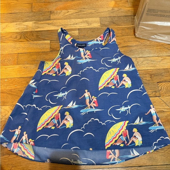 Ralph Lauren Novelty 1950s Style Seaside Print Cotton blouse - Picture 2 of 3